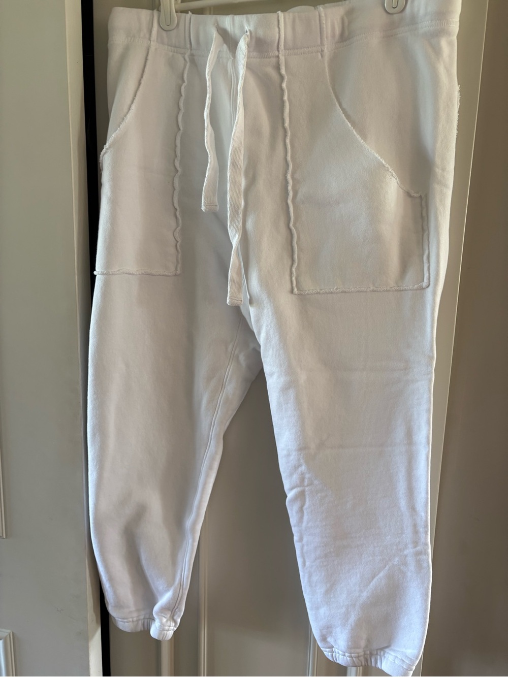 Frank and Eileen Like NEW Women's White Drawstring Jogger Pants